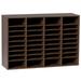 VEVOR 36 Compartments Office Mailbox w/ Adjustable Shelves, Wood Literature Sorter Wood in Brown | 26.8 H x 39.3 W x 12 D in | Wayfair