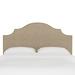 Kelly Clarkson Home Hallie Linen Upholstered Panel Headboard Upholstered in White/Brown | California King | Wayfair