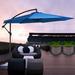 Arlmont & Co. Haque 10' Cantilever Umbrella Metal in Blue/Navy | 96.36 H in | Wayfair 325EFF970530450D9CE2B761C879128F