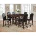 Red Barrel Studio® Dining Set Wood/Upholstered/Metal in Brown | Wayfair 47FB681CC49B44A18F8A08AC5500BF6D