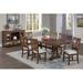 Rosalind Wheeler Zastrow Rectangular 40" L x 68" W Dining Set Wood/Upholstered in Brown | 30 H x 68 W x 40 D in | Wayfair