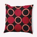 Latitude Run® Throw Square Pillow Cover & Insert by E by Design Polyester/Polyfill blend in Red | 20 H x 20 W x 7 D in | Wayfair