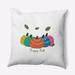 Rosalind Wheeler Happy Fall Pumpkins Indoor/Outdoor Throw Pillow Polyester/Polyfill blend in Orange | 16 H x 16 W x 6 D in | Wayfair