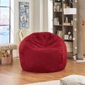 Grovelane Extra Large Bean Bag Chair & Lounger Microfiber/Microsuede/Water Resistant in Red/Brown | Wayfair AF0F52998B7F45B2A10B2D97E82F77AF