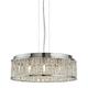 Elise - 7 Light Ceiling Pendant Chrome with Glass Crystals, G9 - Searchlight