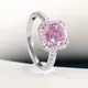 CellMIDClassic-Bagues en argent regardé 925 pour femme bijoux de luxe avec topaze rose pierres