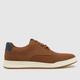 schuh william lace up trainers in tan