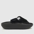 UGG foam-o plush slide sandals in black