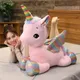 Nice Huggable Cute Unicorn Dream Rainbow Plush Toy High Quality Pink Horse Sweet Girl Home Decor