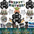 Disney Star Wars Theme Birthday Party Decoration Disposable Tableware Paper Cup Plate Balloon Baby