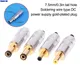 1PC Copper Plated Gold 5.5 x 2.5 / 5.5 x 2.1 / 4.0x1.7 / 3.5 x 1.3 DC Power Plug Jack Male Connector