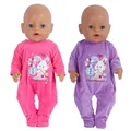 Baby New Born Fit 17 inch 43cm Doll Clothes Accessories Doll Outfits Jumpsuits Rompers Suit For Baby