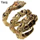 YACQ Stretch Snake Bracelet Armlet Upper Arm Cuff Women Punk Rock Crystal Bangle Jewelry Gold