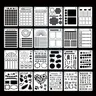 24 pièces pochoirs Journal bricolage modèles dessin pour planificateur Journal journal intime LX9A