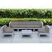 Contemporary 7-Piece Gray Wicker Outdoor Patio Seating Group with Cushions