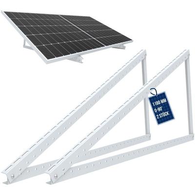 NuaFix Solarpanel Halterung Photovoltaik Solarmodul Balkonkraftwerk Aufständerung Flachdach 118 cm