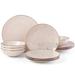 Trianna Blush 12-piece Dinnerware Set