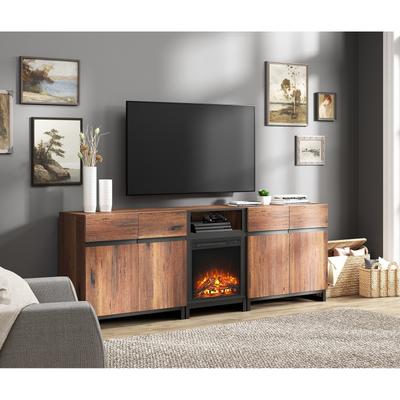 WAMPAT Fireplace TV Stand for TVs up to 90 inch