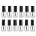 Bestonzon 12pcs Durable Empty Bottles Nail Polish Bottles Nail Polish Dispenser Bottles