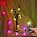 Viadha Patio Umbrella String Lights Shatterproof Led String Lights with Remote Control 6 Lighting Modes Usb Powered Hanging Light Decorate for Pat