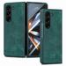 Decase for Samsung Galaxy Z Fold 5 Magnetic Hinge Protection Luxury PU Leather Fold 5 Case with Screen Protector Full Body Protective Cover Compatible with Samsung Galaxy Z Fold 5 5G 2023 Green