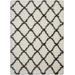 Nourison Luxe Shag LXS02 White 8'x10' Large Rug - Nourison LXS02