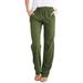 iOPQO Women s Pants Linen Pants Women Women s Casual Pants Solid Cotton Pants With Pocket Long Pants Work Pants Women Joggers For Women Dress Pants Women Lounge Pants Women Green 3XL