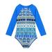 Cat Swimsuit Girls Baby And Toddler Girls Swimsuit Rash Guard Long Sleeve 1 Piece Zipper Bathing Suits UPF 50+ Sun Protections Little Girl Swimsuits Size 5t