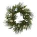 Nearly Natural 26 Sparkling Pine Wreath with Decorative Ornaments