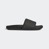 Badesandale ADIDAS SPORTSWEAR "COMFORT ADILETTE", Gr. 48,5, schwarz (core schwarz, preloved gelb, core schwarz), Textil, sportlich, Schuhe Badelatschen Pantolette