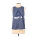 Reebok Active T-Shirt: Blue Activewear - Women's Size Large