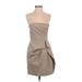 BCBGMAXAZRIA Cocktail Dress: Brown Dresses - Women's Size 4