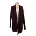 American Eagle Outfitters Cardigan Sweater: Burgundy Sweaters & Sweatshirts - Women's Size X-Small