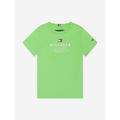 Tommy Hilfiger Boys Logo T-shirt In Green Size 14 Yrs