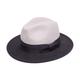 Women's Grey Ivory Felt Fedora Hat Medium Justine Hats