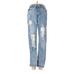 Almost Famous Jeans - Mid/Reg Rise: Blue Bottoms - Women's Size 5