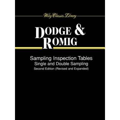 Sampling Inspection Tables: Single And Double Samp...