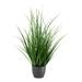 Artificial Plant, 23" Tall, Grass, Indoor, Faux, Fake, Table, Greenery, Potted, Real Touch, Decorative, Green Grass, Black Pot