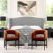 Athens Upholstered Tufted Wingback Panel Bed by Jennifer Taylor Home