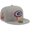 Men's New Era Gray Green Bay Packers Color Pack 59FIFTY Fitted Hat