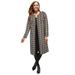 Plus Size Women's 2-Piece Ponte Jacket Dress by Jessica London in Soft Camel Graphic Houndstooth (Size 20 W) Suit