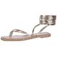 faina Damen Sandalen, Gold, 38 EU