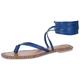 faina Damen Sandalen, Blau, 38 EU