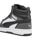 Puma Unisex Adults Rebound V6 Sneakers, Puma White-Puma Black-Shadow Gray, 8 UK