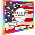 FLIPPO PAD Quiz Device Game - USA Trivia Quiz Game - 25 Cards - 200 Questions - Educational & Fun - Ideal Travel Game - Quiz Games for Families - Portable Game - Age 6+