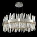 Allegri by Kalco Lighting Glacier 1 - Light Unique/Statement Drum Pendant w/ Crystal in Black | 14" H x 25" W x 25" D | Wayfair 030254-052