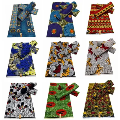 Pagne Africain en Tissu 100% Coton Super V group Imprimé d'Avertissement Garanti Robe