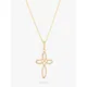 L & T Heirlooms Second Hand 9ct Gold Cross Pendant Necklace