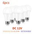 6pcs/lot DC/AC 12V-48V LED Bulb E27 B22 Lamps 10W Bombilla For Solar Led Light Bulbs 12 Volts Low