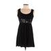 Hypnotized Casual Dress - Mini: Black Graphic Dresses - Women's Size Small Petite